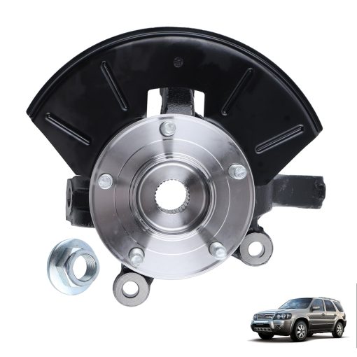 ECNEREFERR Conjunto de cojinete del cubo de la rueda del manguito de la direccion LK016 para Ford Escape Tribute Mercury Mariner 2001 02 03 04 05 06 07 08 09 10 11 12 Buje delantero del lado del pasajero/derecho Manguito de la direccion 698-404
