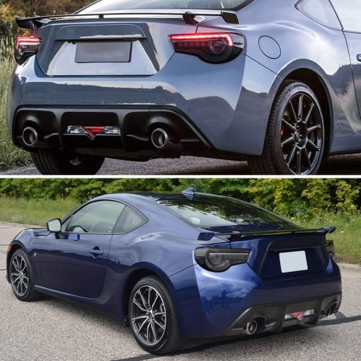Juego de luces traseras LED VLAND compatibles con Scion Fr-s 2013-2016 Toyota86/Subaru Brz 2013-2020 con secuencia ambar, estilo OE ensamblaje de lampara trasera que incluye lados del pasajero y del conductor, humo/tintado - Imagen 3
