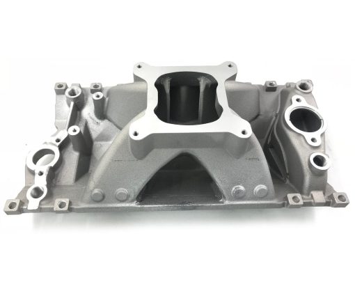 Colector de admision de un solo plano de aluminio para motor Chevy SBC Vortec Small Block de alta elevacion 350, DM-3318 - Imagen 8
