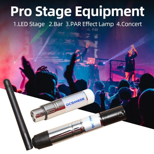 Control de Iluminacion para Escenario Dcsmgse DMX Inalambrico, 6PCS DMX512 DMX Dfi DJ 2.4G Inalambrico 5 Receptor & 1 Transmisor - Imagen 6