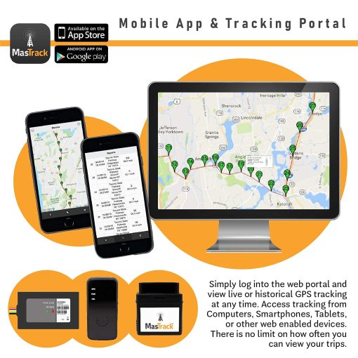 Rastreador GPS en Tiempo Real para Vehiculos MasTrack con Servicio Premium de 1 Minuto por 12 Meses y Bateria de Respaldo - Imagen 2