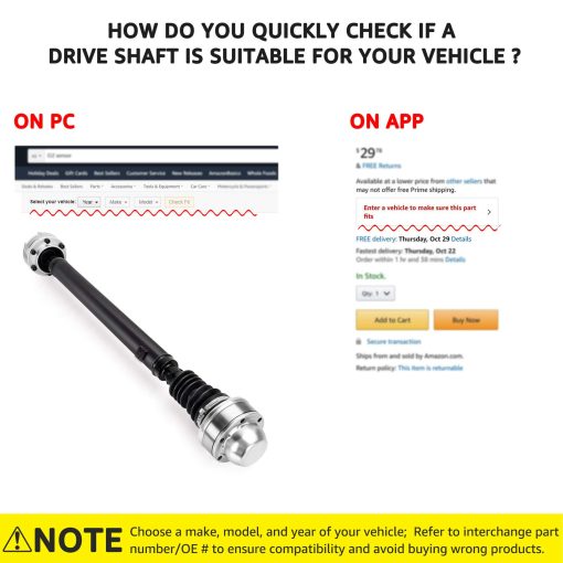 Ensamblaje de Eje de Transmision Delantero Nifeida 52111597aa 938-123 Compatible con Jeep Liberty V6 3.7L 2002-2007 Transmision Manual 4WD Sport Renegade Eje Propulsor Soldado de 19" - Imagen 6