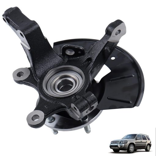 ECNEREFERR Conjunto de cojinete del cubo de la rueda del manguito de la direccion LK016 para Ford Escape Tribute Mercury Mariner 2001 02 03 04 05 06 07 08 09 10 11 12 Buje delantero del lado del pasajero/derecho Manguito de la direccion 698-404 - Imagen 4