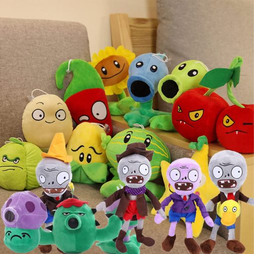 JHESAO 25 PCS PVZ Peluches Zombies Plantas Juego Aleatorio Juguetes, PVZ Peluches 1 2 Muñeco Suave Relleno, Figura Muñeco PVZ Nuevo - Imagen 7