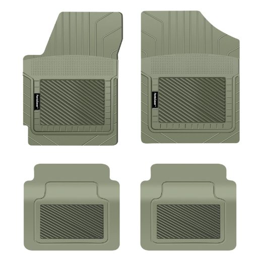 Tapetes a la medida PantsSaver para Volvo XC70 2008-2016 Proteccion contra todo clima - Juego de 4 piezas (Gris) - Proteccion de borde alto ideal para capturar derrames