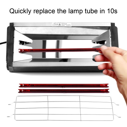 Lampara de Calefaccion Infrarroja de Onda Corta de 2000W para Secado de Pintura DATOUBOSS Lampara de Calefaccion Infrarroja Portatil para Reparacion de Carroceria Pintura de Coche Sistemas de Curado de Pintura 110V - Imagen 5