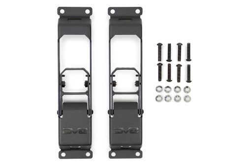 Peldanos Montados en Bisagra para Jeep Wrangler JL 2007-2023 y Jeep Gladiator JT 2020-2023 | Par | Acceso Rapido al Techo | Montaje en Bisagra de Puerta | Agarre Antideslizante | Diseno Plegable | DV8 Offroad - Imagen 9