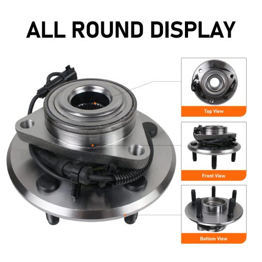MACEL 515126 Ensamble de Cubo de Rueda Delantera y Rodamiento Compatible con 2009-2010 Dodge Ram 1500, 2011 Ram 1500 con ABS 5 birlos - Imagen 2
