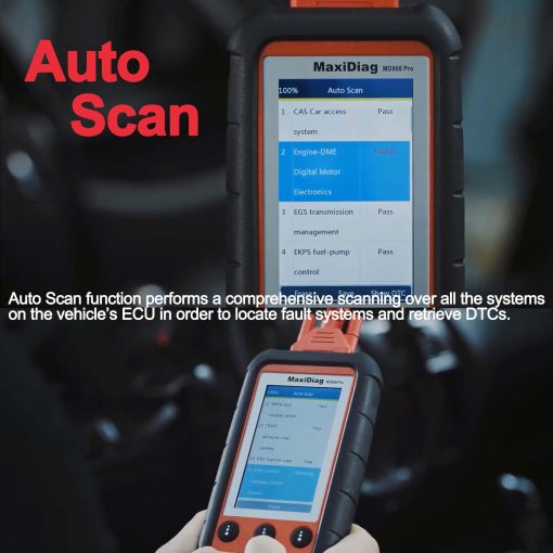 Autel MaxiDIAG MD808 Pro Escaner de diagnostico de todos los sistemas OBD2, Lector de codigos 2024, Avanzado MD808 MD806 MD802 AL329 AL529 AL629, Lectura/Borrado de codigos, Restablecimiento de aceite/BMS/EPB/SAS, Datos en vivo, Lite de MX808 MK808 - Imagen 5