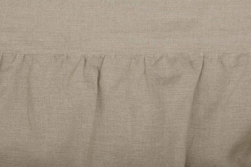 Colcha de Cama Piper Classics Provincial Linen Natural Beige con Volantes para Cama Queen, 56" W x 78" L, con Volante en 3 Lados de 45" de Caida, Ropa de Cama 100% Lino - Imagen 8