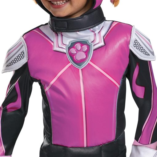 Disfraz Deluxe de Skye para Ninos Pequenos, Disfraz Oficial de Paw Patrol para Halloween con Armadura y Diadema, Tamano (4-6x) - Imagen 3