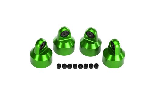 Tapas de amortiguadores GTX de aluminio anodizado Traxxas, Accesorios/Herramientas, Verde