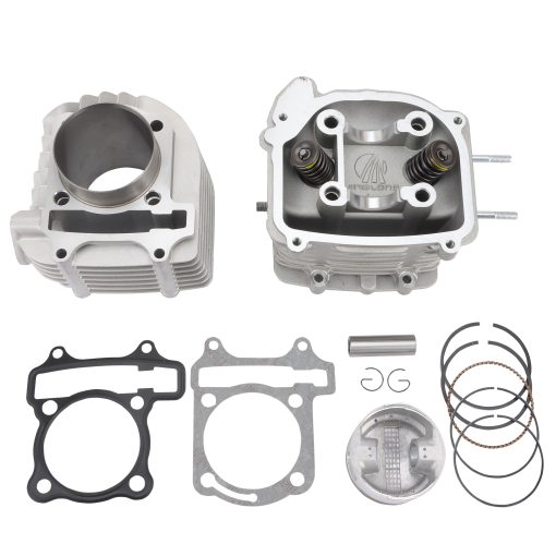 Kit de Reconstruccion de Cilindro Completo de 62.5 mm y Culata de Cilindro de Repuesto para Motor 4 Tiempos GY6 170cc 180cc 200cc 1P63QML ATV Chino Quad 4 Wheeler Go Kart Scooter