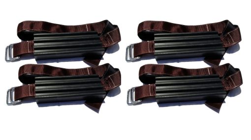 Dispositivo de Traccion de Neumaticos TRACGRABBER para Neumaticos Sobredimensionados en Camiones/SUVs, Set de 4 - Hecho en EE.UU., Facil de Instalar, Salgase Rapidamente de Nieve, Barro y Arena - Una Alfombrilla de Traccion para Nieve o Alternativa a las Cadenas de Neumaticos