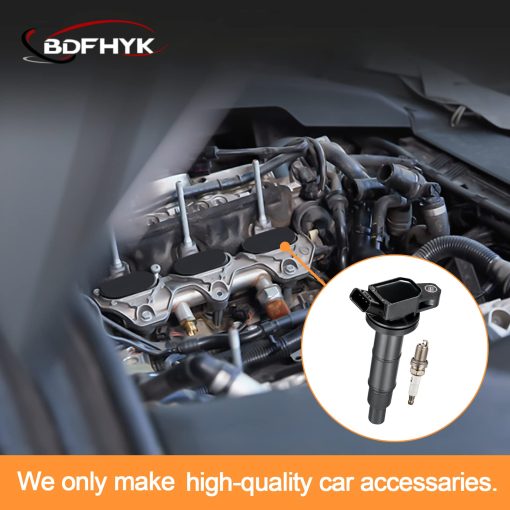 Bobina de encendido UF333 y bujia 7092 compatible con 2.4L L4 Scion Toyota TC Camry Corolla Highlander Matrix RAV4 Solara Lexus HS250h Scion xB tC Pontiac Vibe, Conjunto de 4 - Imagen 7