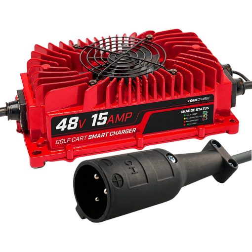 Cargador de bateria FORM 15 AMP para carros de golf de 48 voltios Club Car