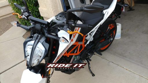 Palancas de Freno y Embrague Cortas RIDE IT para RC125 RC200 RC390 2014 2015 2016 2017 2018 2019 2020 2021, 390 Adventure 2020-2021, Compatible con Duke 125/200/390 2014-2021 - Naranja - Imagen 5