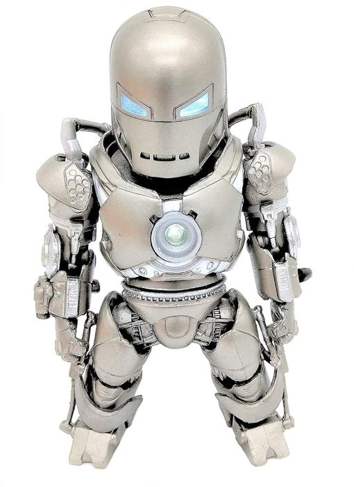 Figura de Accion Ironman Mark I Plateado con Reactor Arc LED - ?Ironman en su Forma Original! (Baterias Incluidas)
