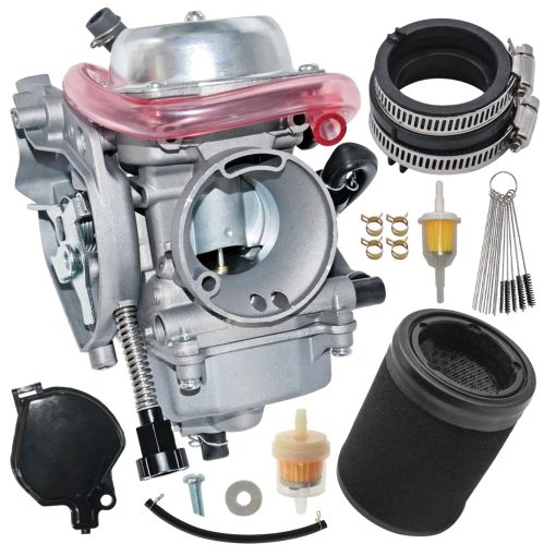 Carburador Rebuiman 15003-1686 con Filtro de Aire, Bota de Multiple de Admision para Arctic Cat 250 300 1998-2000?para Kawasaki Prairie 360 KVF360 2003-2007 Reemplaza #15003-0093?15004-0041