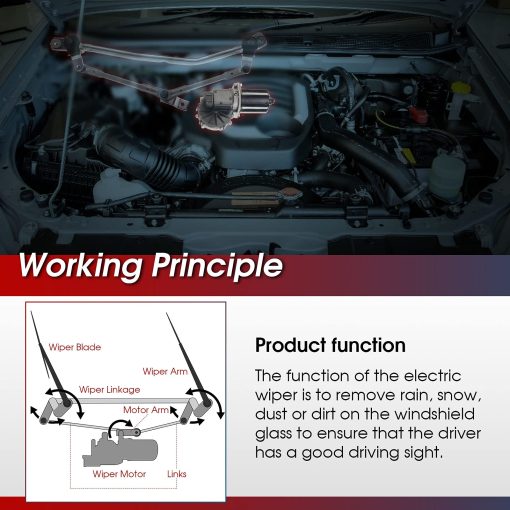 Motor de limpiaparabrisas trasero de repuesto para Chrysler Town & Country PT Cruiser Dodge Grand Caravan Mercedes-Benz GL GLE ML R Class - Imagen 2