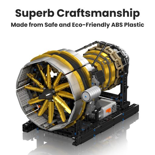 Juego de Construccion de Juguetes Motorizados del Motor de Avion Mould King, Modelo de Motor Mini con Motor, 10141 Kits de Proyecto DIY STEM, Bloques de Cumpleanos Coleccionables para Adultos y Ninos Varones de 14+ Anos (2256 Piezas) - Imagen 5