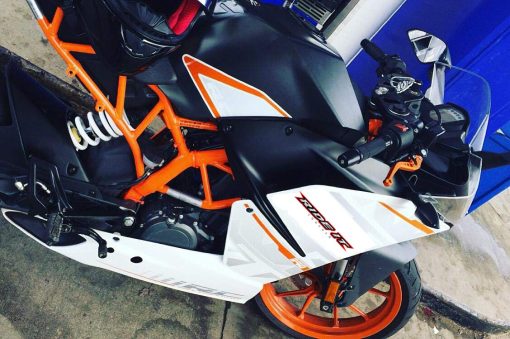 Palancas de Freno y Embrague Cortas RIDE IT para RC125 RC200 RC390 2014 2015 2016 2017 2018 2019 2020 2021, 390 Adventure 2020-2021, Compatible con Duke 125/200/390 2014-2021 - Naranja - Imagen 6
