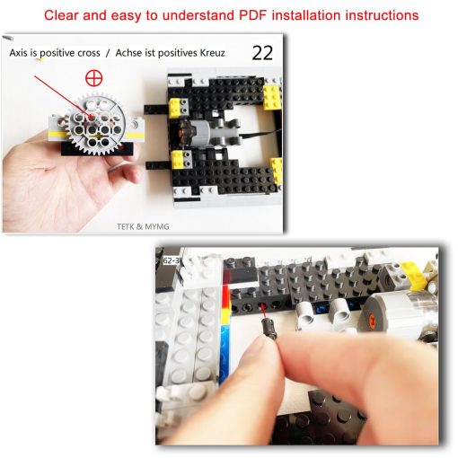 Kit de Actualizacion de Motor Motorizado Pro y Control Remoto para Lego Ghostbusters ECTO-1 10274, Compatible con Lego Icons Ghostbusters ECTO-1 10274 (Modelo de Coche no Incluido) - Imagen 5