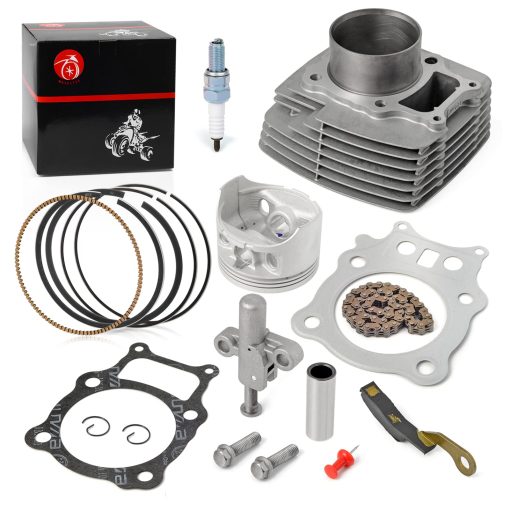 Kit de Extremo Superior de Cilindro Piston + Anillos + Cadena de Distribucion + Tensor + Brazo Tensor para HONDA 350ES 350S Rancher 350 TRX350 TE/TM/FE/FM 2000-2006