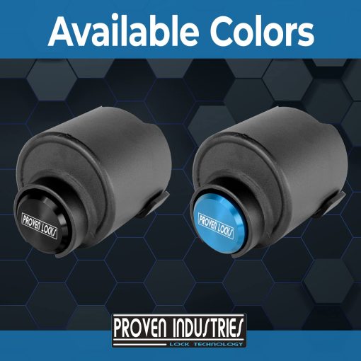 Candado para remolques Proven Industries Modelo 2516, Se adapta a enganches de 2 5/16 pulgadas, Asegura cadenas de seguridad, Fabricado en EE. UU. (Azul) - Imagen 7