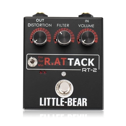 Pedal de Distorsion para Guitarra Bajo Little Bear 3 RAT Tack Nobsound Efecto de Pedal de Fuzz LED - Imagen 4