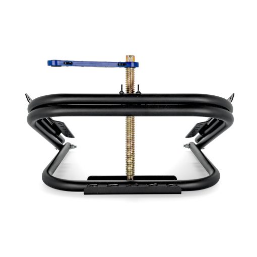 Nivelador de neumaticos para remolques de camper / RV Camco Eaz-Lift | Diseno de acero resistente recubierto de polvo ligero y resistente con almohadillas para neumaticos en relieve para mayor traccion | Para remolques de eje unico (48845) - Imagen 5