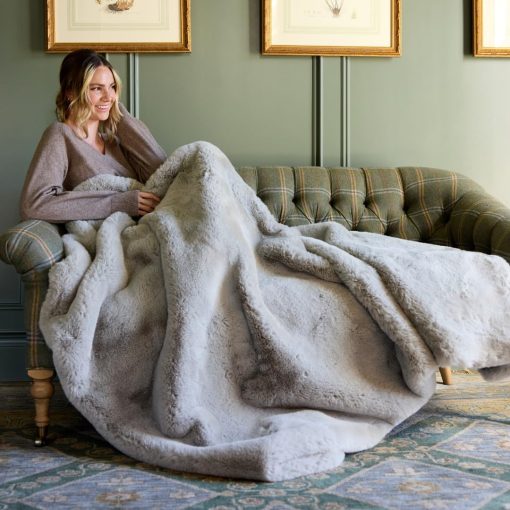 Manta Nuzzie SnuggleLuxe - Earl Grey (50"x60") - Imagen 6