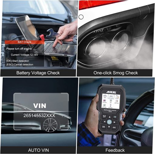 ANCEL TD700 Escaner OBD2 para Toyota Lexus Scion Herramienta de diagnostico de coche Todas las funciones Codigo de lector de sistema de transmision de temperatura de liquido de transmision TPMS Relearn ABS Disponible solo para algunos modelos - Imagen 5