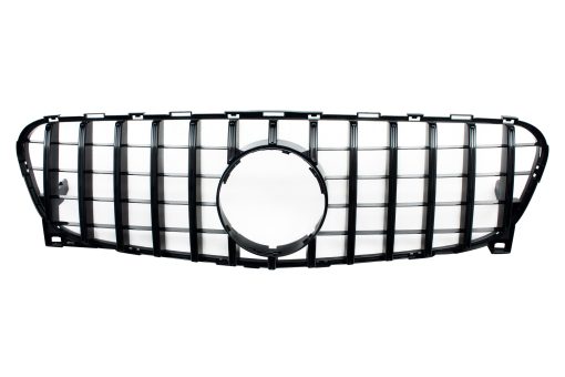 Parrilla SINSOCJ W117, Estilo GT Rejilla Frontal de Parachoques para Mercedes Benz W117 CLA Class CLA200 CLA250 CLA45 AMG 2014-2019 (Negro Brillante) - Imagen 2