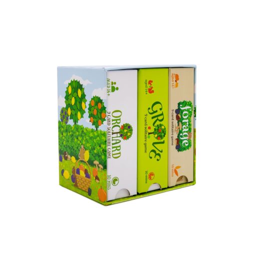 The Harvesting Trilogy - Orchard, Grove, Forage (El set completo de 9 juegos de solitario de recoleccion galardonados)(14+)