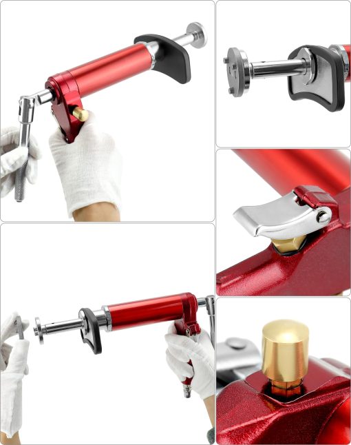 Juego de Herramientas de 24 Piezas para Calibradores de Freno Neumaticos QWORK con Estuche - Compatible con Vehiculos Americanos, Europeos, Japoneses, Incluye Herramienta de Retroceso, Adaptadores, Herramienta Profesional para Frenos - Imagen 4