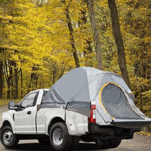 Casa de Campamento para Camioneta Pickup DOBEWOW, Doble Capa Impermeable PU2000mm para 2 Personas, Preferida para Acampar en Toyota Tundra, Tienda para Cama de Camioneta, Tienda Portatil para Cama de Camioneta, Resistente Carcasa de Camioneta - Imagen 2