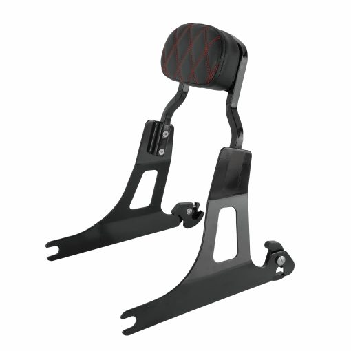 Respaldo destacable SWESGI para Harley Dyna Street Bob FXD FXDB FXDL FXDLS 06-17 almohadilla de diseno de red (Rojo) - Imagen 6