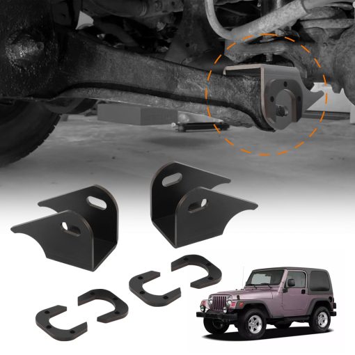 Bracket de Soporte de Brazo de Control Inferior Delantero maXpeedingrods, Soporte Lateral de Eje, para Jeep TJ Wrangler, Rubicon y Unlimited 1997-2006, para XJ Cherokee 1984-2001, para ZJ Grand Cherokee MJ Comanche 1986-1992 - Imagen 7