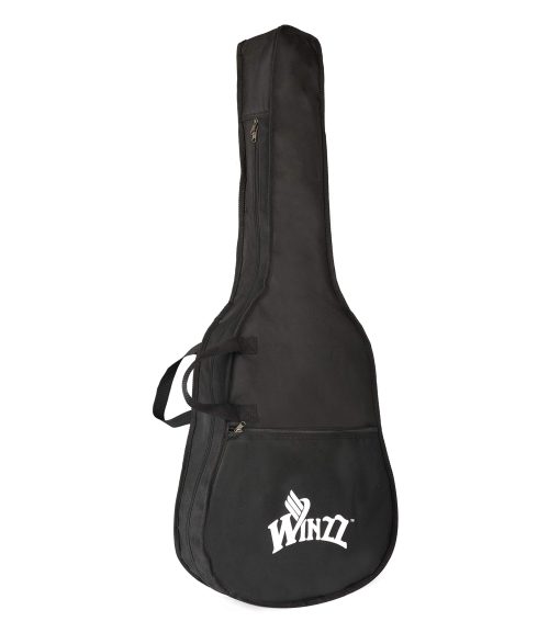 Serie WINZZ HAND RUBBED - Guitarra Acustica Dreadnought de 36 Pulgadas 3/4, Paquete de Guitarra Acustica, Verde Cazador Oscuro - Imagen 9