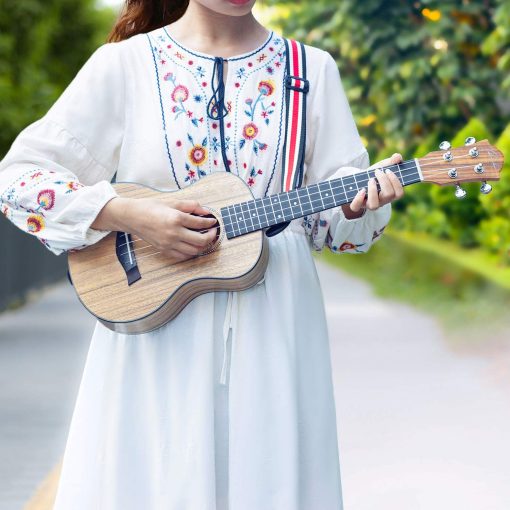 Ukelele Tenor Ranch de 26 pulgadas Profesional Aprender a Tocar Principiante Ukelele con 12 Lecciones Gratis en Linea Kit de Instrumento de Ukelele Inicial Bundle Estuche Gig bag & Afinador & Correa & Conjunto de Cuerdas Aquila - Acabado Mate - Imagen 7