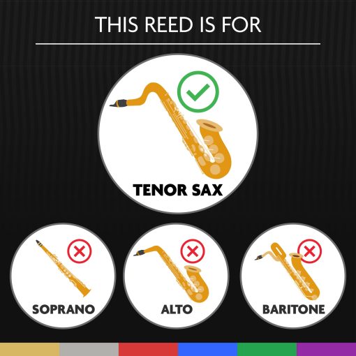 Canas Leg?re - Cana para Saxofon Tenor, Corte Frances, Fuerza 4.00 (TSF4.00) - Cana Sintetica Premium para Vientos Madera - Imagen 2