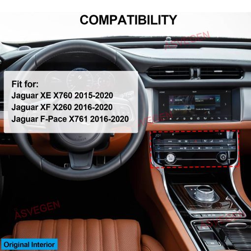 Panel de Control de Aire Acondicionado Climatizado de Pantalla Tactil LCD de 7 Pulgadas para Jaguar XE XEL F-Pace 2015-2022 - Imagen 2