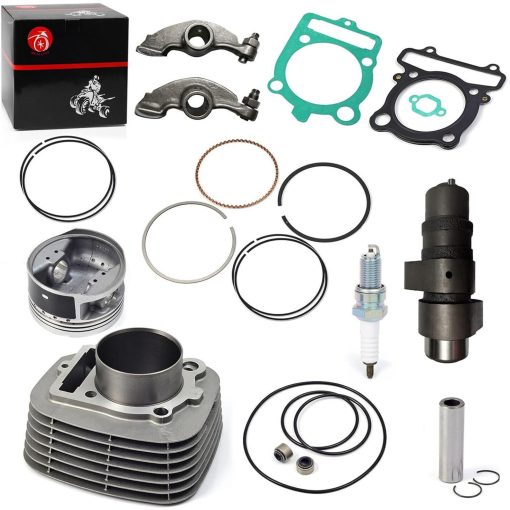 Kit de Reconstruccion de Cilindro de Extremo Superior de 83 mm con Anillo de Piston, Brazo Oscilante y arbol de Levas para Yamaha Big Bear 350 1987-1999 Warrior 350 1990-2004 Raptor 350 2004-2006 1UY-11310-03-00