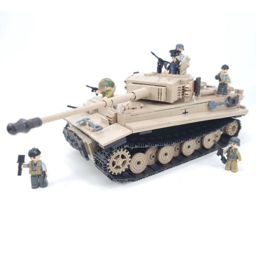 Set de Construccion de Bloques Militares del General Jim - Tanque Tigre Aleman del Ejercito de la Segunda Guerra Mundial Modelo de Bloques de Construccion para Entusiastas Militares y de Bloques de Construccion, Adolescentes y Adultos
