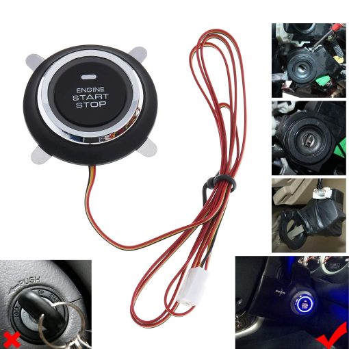Sistema de Alarma de Seguridad de Entrada Sin Llave para Automovil + Arranque Remoto del Motor + Boton de Encendido/ Apagado de Motor - Imagen 4