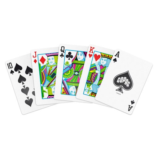 Baraja de naipes de plastico Copap 1546, tamano de poker (estandar) Negro/Oro (indice Regular, 6 juegos) - Imagen 5