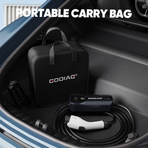Cargador de Coche Electrico Nivel 2, 32Amp 240V con Enchufe NEMA 14-50 y Cable de 21 pies, Cargador Electrico Portatil Ajustable de 10/16/24/32A para Vehiculos Electricos J1772 y PHEV - Imagen 7