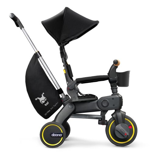 Doona Liki Trike S5, Nitro Black - Triciclo compacto 5 en 1 plegable - Adecuado para niños de 10 a 36 meses