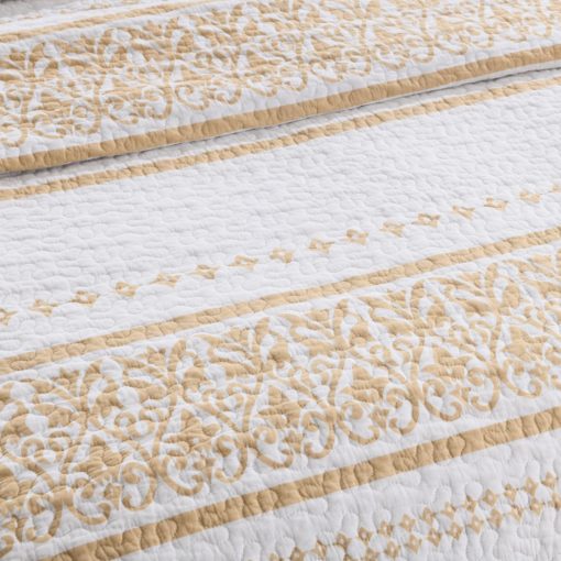 Juego de Edredon Queen Size LORRIARD - Juego de Edredon Queen de Algodon 100% Juego de Edredon Boho Queen Size Ligero Juego de Ropa de Cama Queen Bohemio Colchas Queen, 3 Piezas - Imagen 4